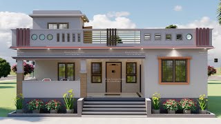 सबसे ज्यादा पसंद करने वाला घर का डिजाइन  3235 3d House design II Village House Plan [upl. by Trillby]