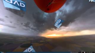 INCREDIBLE 360 WEATHER BALLOON Camera Footage of High Plains Supercells [upl. by Grimonia]