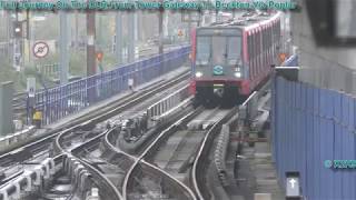 Full Journey On The DLR From Tower Gateway To Beckton Via Poplar [upl. by Ahsinam]