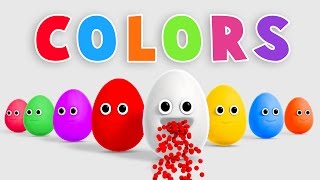 Learn Colors with Surprise Eggs and Color Balls  Colours for Children [upl. by Manup]