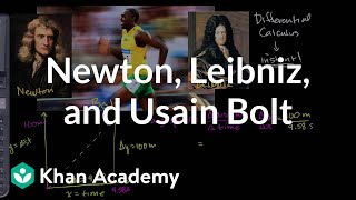 Newton Leibniz and Usain Bolt  Derivatives introduction  AP Calculus AB  Khan Academy [upl. by Hekking944]