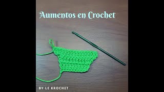 Cómo hacer aumentos en tejido a crochet [upl. by Heintz]