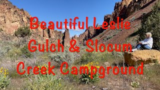 Leslie Gulch amp Slocum Creek Campground Oregon Part 1 [upl. by Leahcimaj]