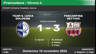 Campionato di Promozione Girone A Team SLGolosine  Pescantina [upl. by Enos]