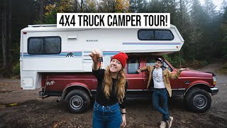 We Traded Our RV for a Vintage 4x4 Truck Camper 😍 FULL TOUR  Heading up to CANADA [upl. by Takeshi]