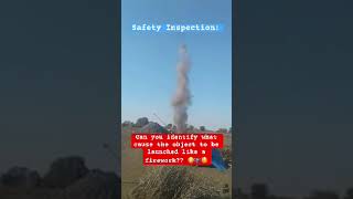 Unknown object shoots off like a firework jjsafetyllc safetyfirst safetyfails [upl. by Eyanaj]