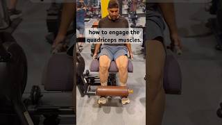 how to engage the quadriceps muscles dietplan travel fitnessmotivation jatt fitness [upl. by Attegroeg942]