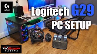 How To Setup Logitech G29 Racing Steering Wheel On A PC [upl. by Kirrad]