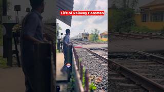 Life of a Railway Gateman 👮‍♂️🚂 shortvideo shorts [upl. by Tlevesor]