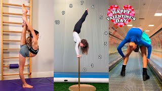 Gymnastics Flexibility and Contortion Skills TikTok Compilation 2024 valentinesday [upl. by Aicirtel]