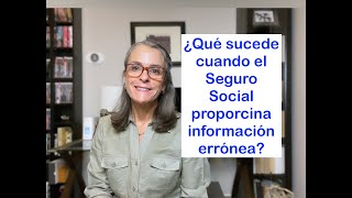 ¿Qué sucede cuando el Seguro Social proporciona información errónea [upl. by Ammej]