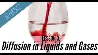 Basic Chemistry Lesson  3 Diffusion of liquids and gases GCSE Science [upl. by Nauqaj]