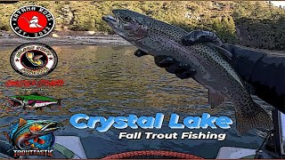 Fall Fishing l Crystal Lake l Mini Jigging for Trout l [upl. by Kamaria]