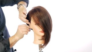 Asymmetric Bob Haircut  TheSalonGuy [upl. by Anival]