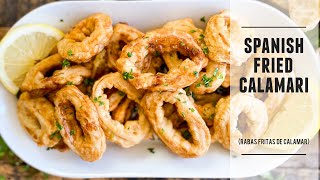 The BEST Fried Calamari of your LIFE  Recipe from Bilbao Spain [upl. by Yarezed]