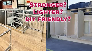 Van Cabinetry Wood vs 8020 extruded aluminum  Fulltime Builder Shares Pro Tips [upl. by Assetniuq831]