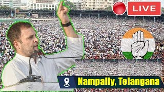 Rahul Gandhi LIVE Rahul Gandhis Nampally LIVE  Hyderabad Congress LIVE  INDIA Election Campaign [upl. by Hirst]