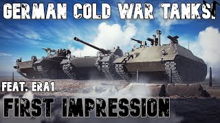 German Cold War Vehicles feat Era1 First Impression WoT Console  World of Tanks Modern Armor [upl. by Hickie]