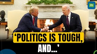 ‘Welcome back’ Trump and Biden Hold Cordial Meeting at White House for Transition Talks  N18G [upl. by Assetal]