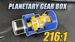 3D Printed Stackable Planetary Gearbox [upl. by Menides279]