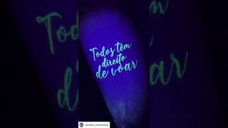 Beautiful UV LIGHT REACTIVE Tattoo By Artist sombratattooficial  using MomsTattooInk [upl. by Ainna]