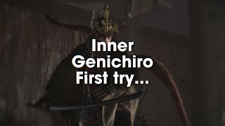 Sekiro — Inner Genichiro Gauntlet of Strength first try [upl. by Melac275]