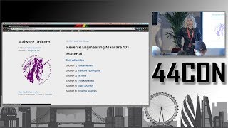 Reverse Engineering Windows Malware 101 Workshop  Amanda Rousseau at 44CON 2017  Workshop [upl. by Gilud]
