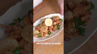 🦑🦐 FRITTO MISTO DI MARE 🦐🦑 ⚠️ DONT TRY AT HOME ⚠️ asmr recipe italianfood cooking food [upl. by Atekram]