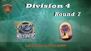 Atlasbasket  Div 4Round 7  HOLYDIVERS vs LFC [upl. by Mailand]