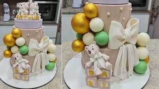 VÍDEO COMPLETO BOLO DECORADO COM GANACHE E MODELAGEM EM 3 D ÁUDIO ORIGINAL PARISCAKEDESIGNER [upl. by Eizzo]