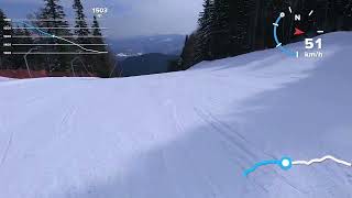 Jahorina Sarajevo BiH red ski run 6b March 2022 [upl. by Negiam]