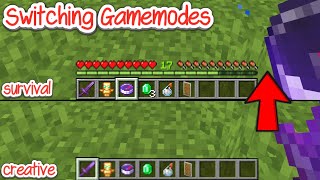 How to Change Gamemodes on Minecraft Java amp Bedrock 121 [upl. by Cirdahc9]