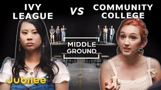 Ivy League vs Community College Which Education Is Better  Middle Ground [upl. by Eedolem819]