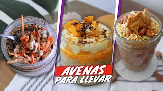 ¿No sabes qué desayunar Avenas saludables para llevar [upl. by Jacquette647]