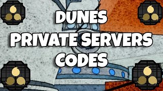 25 Private Server Codes For Dunes  Shindo Life [upl. by Lyrpa649]