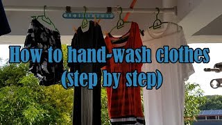 How To Wash Clothes With Your Hands [upl. by Oilla]