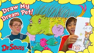 How to Draw Your Dream Pet  Catfish  Art with Sophie  Brand New Full Episode  Dr Seuss [upl. by Ardnaskela]