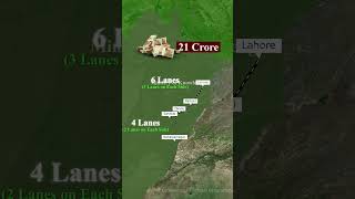 LahoreSahiwalBhawalnagar Motorway Inauguration pakistan fact maps youtubeshorts india [upl. by Topliffe]