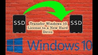 How to transfer Windows 10 license to another hard drive  In Few Steps  Easy Knowledge [upl. by Haridan]