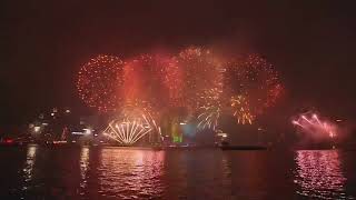 Hong Kong New Year Fireworks 2018 [upl. by Yreme100]