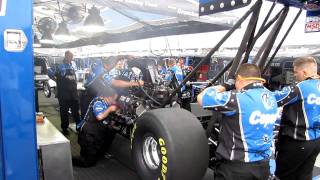 Brandon Bernsteins Top Fuel Dragster warm up at 2011 Summit Racing Equipment Southern Nationals [upl. by Renate]