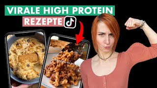 Ich teste virale HIGH PROTEIN Rezepte von TikTok [upl. by Audley]