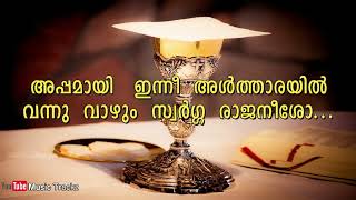 Appamayi innee altharayil karoka with Lyrics  Music TrackZ [upl. by Philemon]