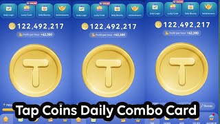 Tap Coins Daily Bounty Card tap Coins Daily Combo Card today 8 November [upl. by Andersen573]