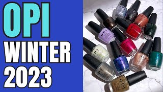 OPI quotTerribly Nicequot Winter 2023 Collection  Review amp Comparisons [upl. by Ezechiel]