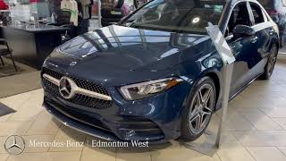 2020 Denim Blue MercedesBenz A220 for sale at MercedesBenz Edmonton West  Stock 20AC6960 [upl. by Dougal]