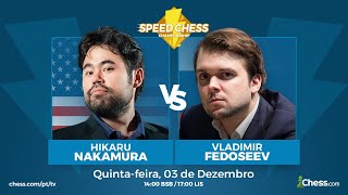 Speed Chess Championship 2020  44  Nakamura vs Fedoseev  scc [upl. by Ahtenak]