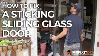 HOW TO FIX A STICKING SLIDING GLASS DOOR [upl. by Wehttam]