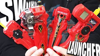 EVOLUTION OF SWORD LAUNCHERS  Ultimate Beyblade Burst Sword Launcher Comparison Guide [upl. by Bobseine]