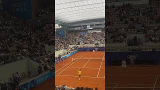 Best rally Daniil Medvedev vs Rinky Hijikata at Olympics2024 Paris [upl. by Hadwyn209]